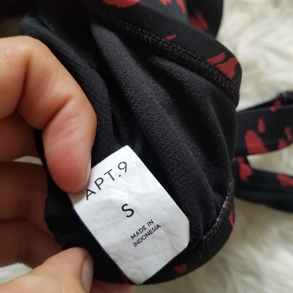 Apt 9 Cheetah Lace Up One Piece Swimsuit - Picture 9 of 10